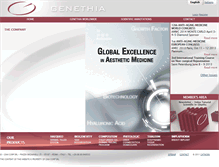 Tablet Screenshot of genethia.com